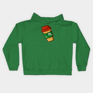 Coffee Retail Cup Kids Hoodie